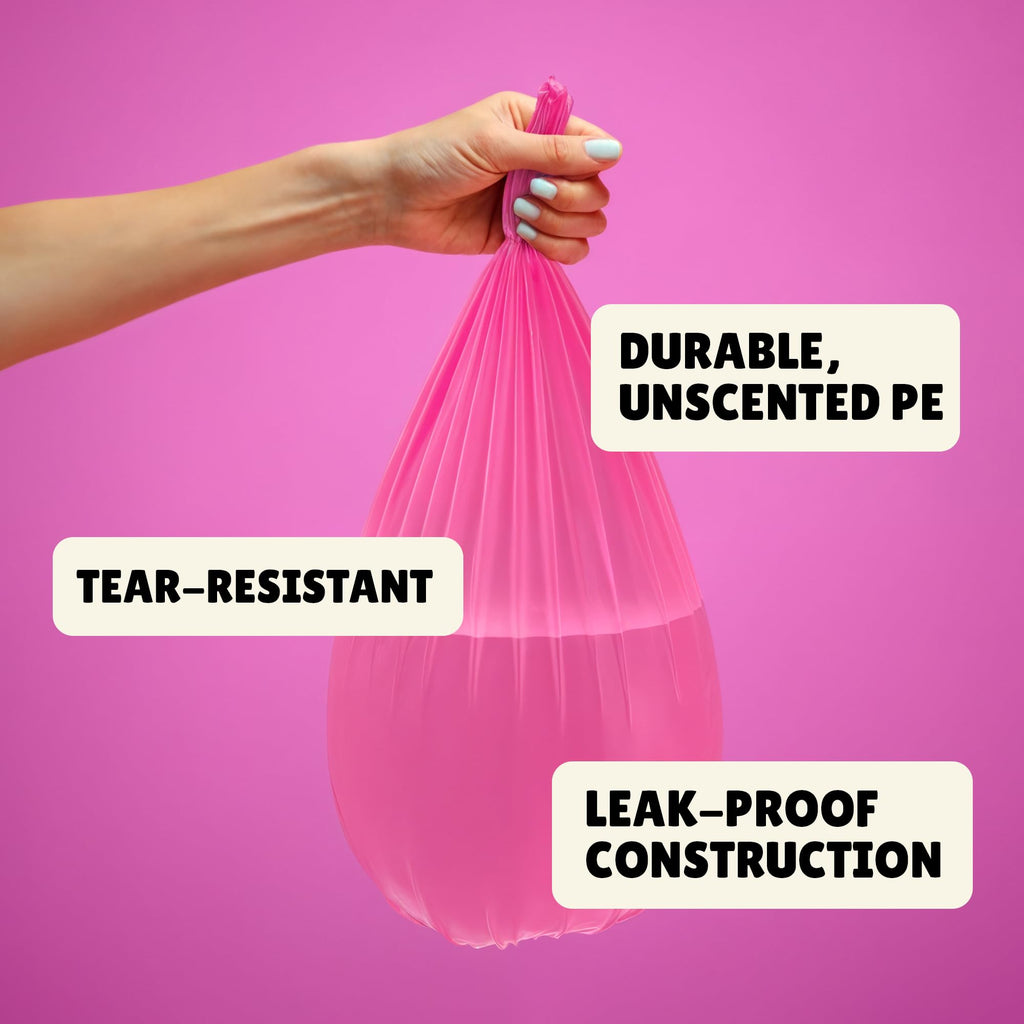 Small Trash Bags 2.6 Gallon, Mini Garbage Bags, Colored, 250 Count