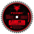 FOXBC 7-1/4 inch Circular Saw Blade Metal and Stainless Steel Cutting 48 Teeth, Replacement for Diablo D0748CF Ceramic Carbide Saw Blade