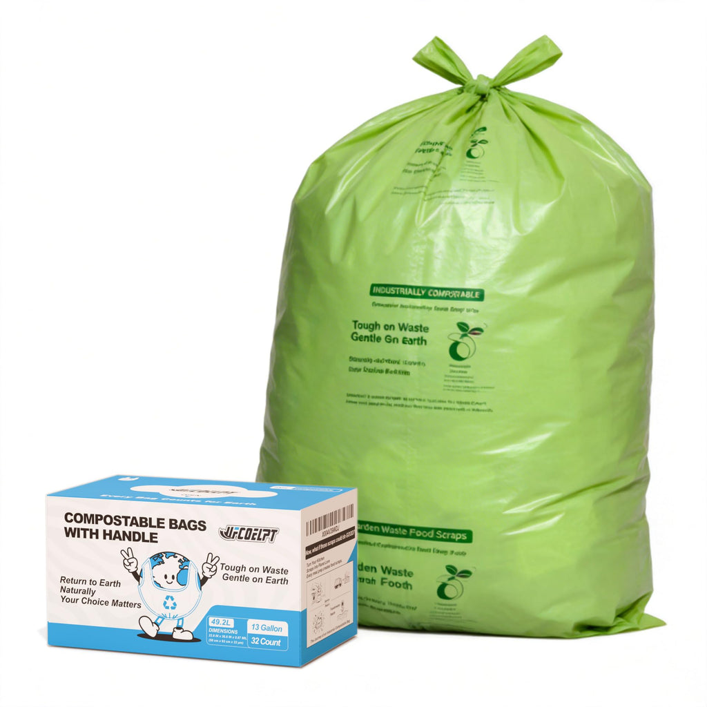 Compostable Trash Bags 13 Gallon, 32 Count, 49.2 Liter