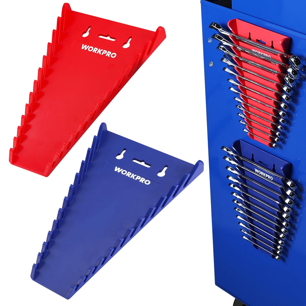 2-Pack Magnetic Wrench Organizer, 12-Piece Wrench Holder Set
