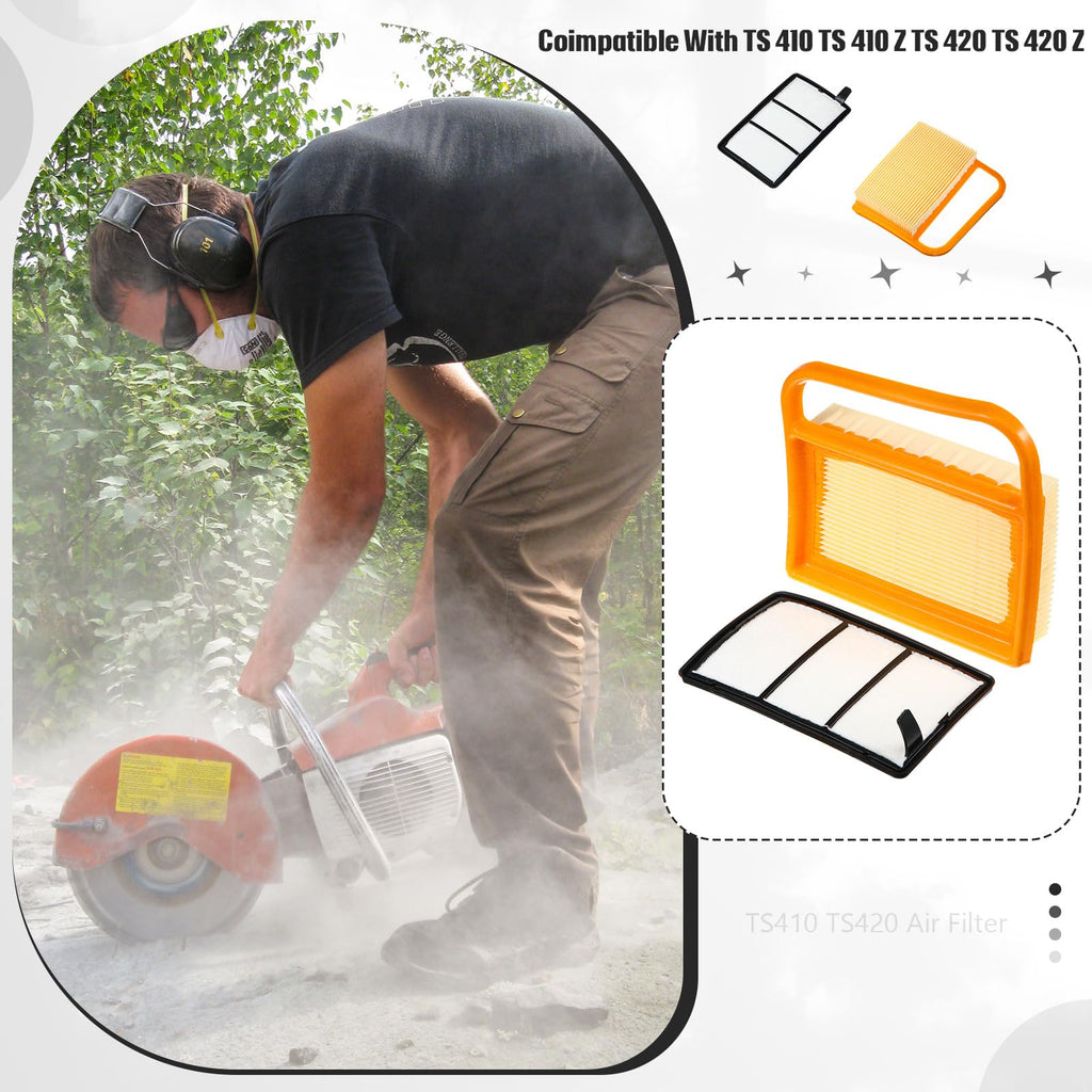Briwooody Air Filter with Pre Cleaner Compatible with TS410 TS420, 16 Pack