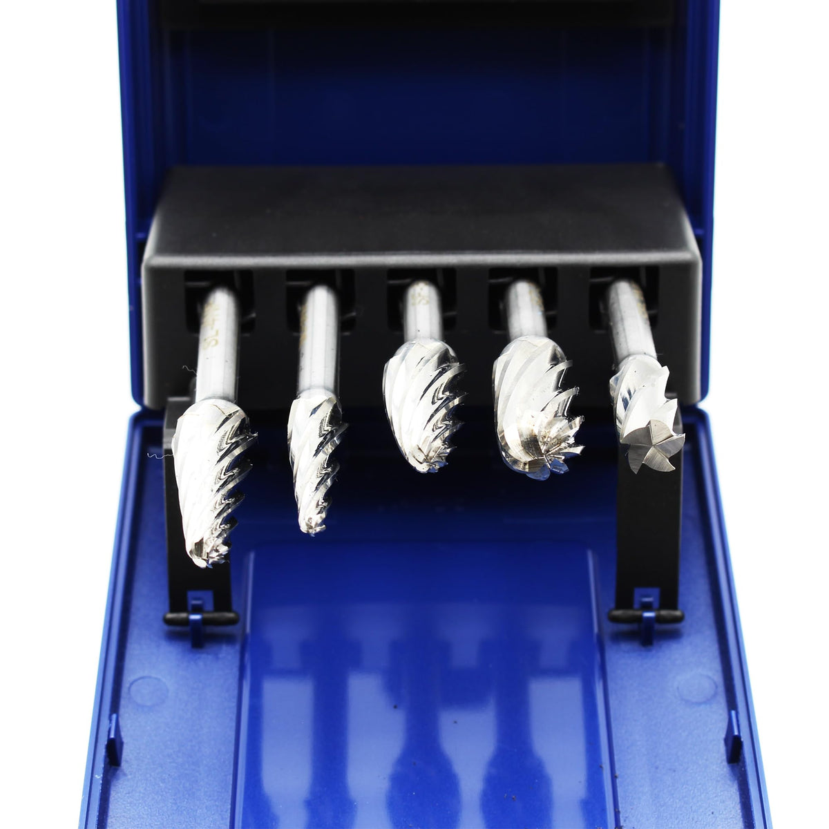 TEMO 5p NF Aluminum Cut Carbide Rotary Burr File, 1/2"+3/8" Head 1/4" Shank