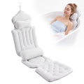 Full Body Bath Pillow for Tub, 55"x17" 5D Air Mesh Cushion with Lumbar & Neck Support – 168 Non-Slip Suction Cups Spa