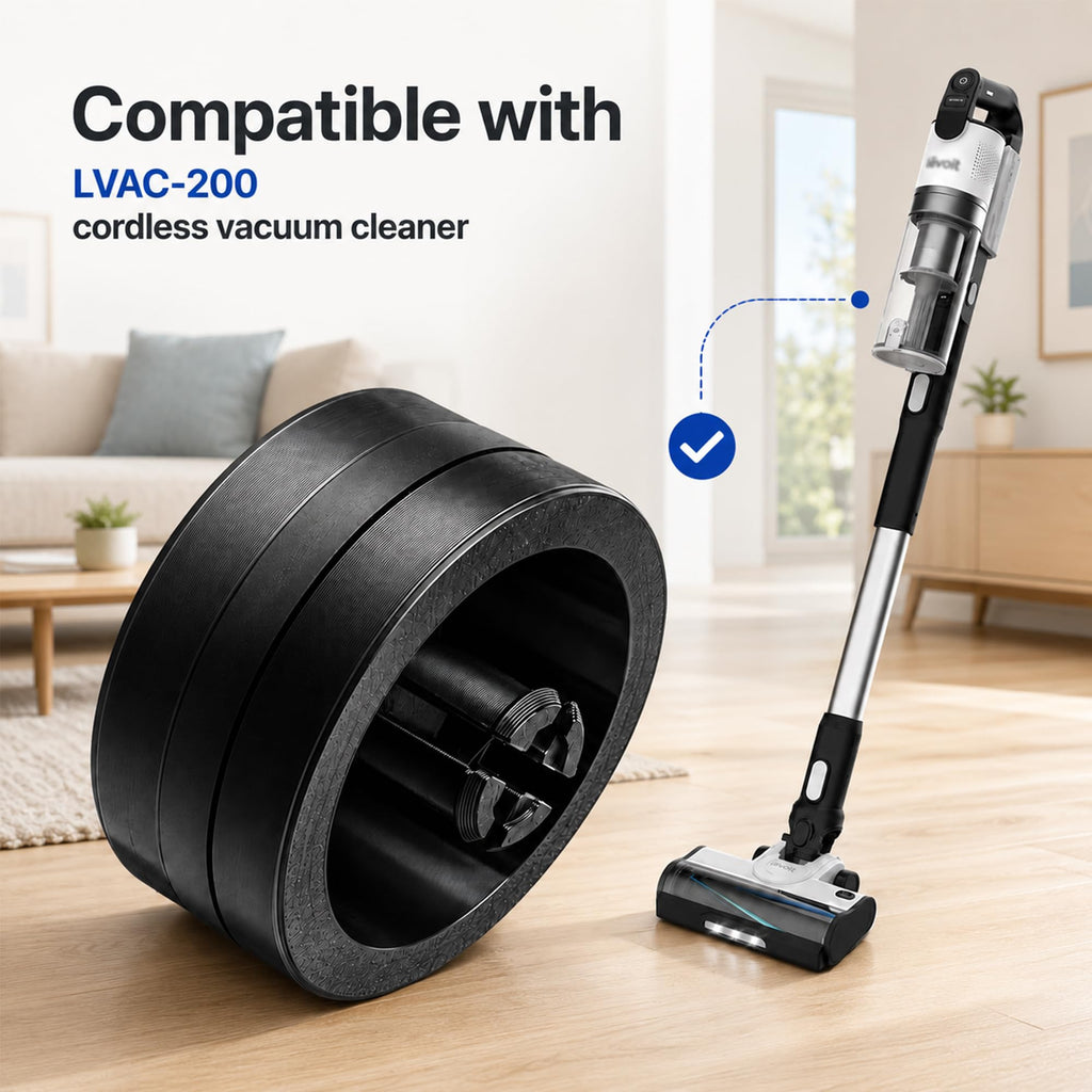 MOUWBRIF 2 Pack Replacement Support Caster Wheels Compatible with Levoit LVAC-200 Cordless Vacuum Cleaner - Left and Right