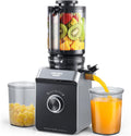 Cold Press Juicer, ORMEO HOME Masticating Juicer Machines with 5.0"Large Feed Chute Fit Whole Vegetables & Fruits