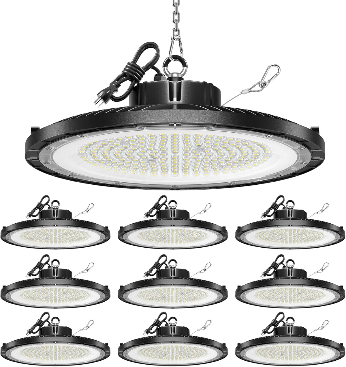 ONLYLUX UFO LED High Bay Light, 10 Pack, 150W, 5000K, 22500LM