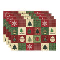 Xmas Trees Christmas Balls Placemats Set of 4