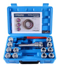 Accusize Industrial Tools 12 Pc Er-32 Collet Set Plus 1 Pc R8 Bridgeport Shank Holder and a Wrench in Fitted Box, 0223-0974