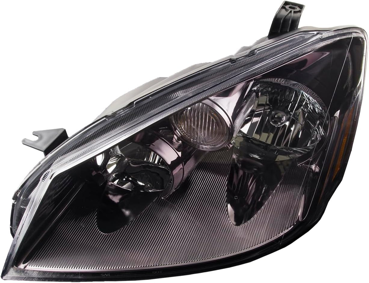 HEADLIGHTSDEPOT Halogen Headlight Compatible With Nissan Altima 2005-2006 Includes Left Driver Side Headlamp