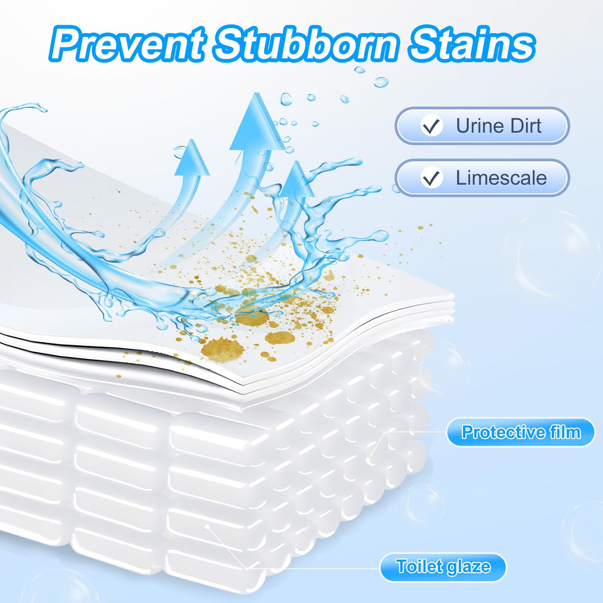 Toilet Bowl Cleaner Tablets 80 PACK, Automatic Bleach Toilet Tank Cleaners, Bathroom Long-Lasting Freshness