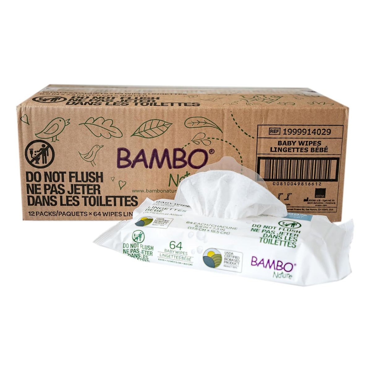 USDA Certified Biobased Baby Wipes 768 Count