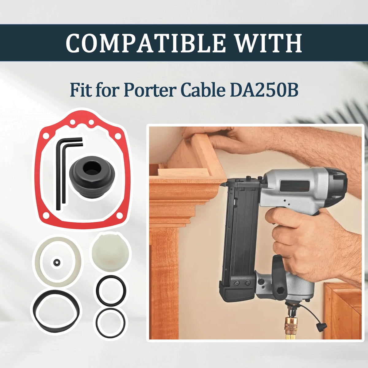 Overhaul Kit Fit Porter Cable DA250B Nailer Rebuild Kit for 905013
