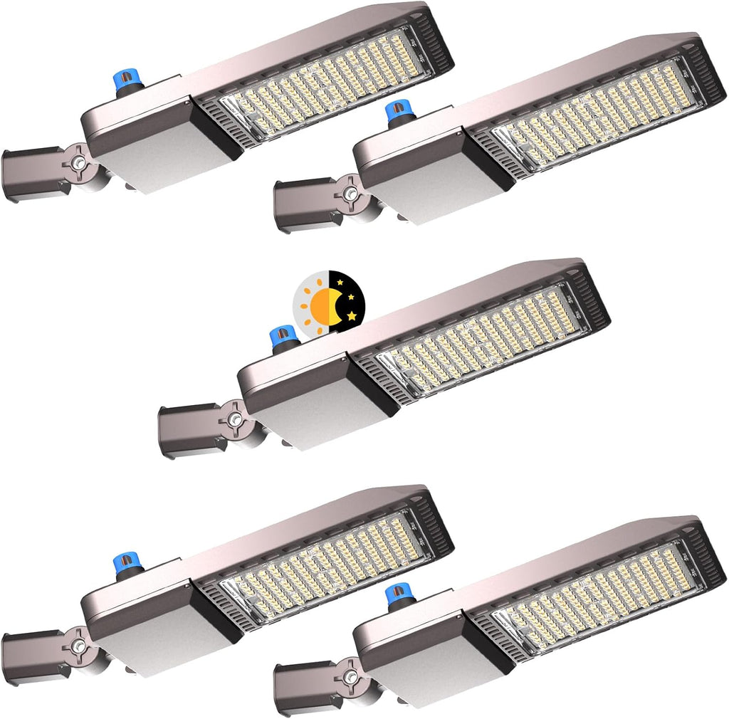 Lightdot 320W LED Parking Lot Lighting 5Pack Pole Mount Parking Lot Lights