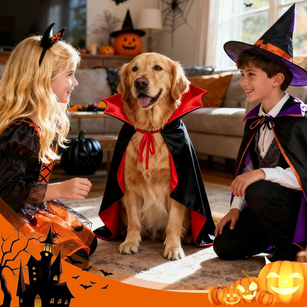 Dog Costumes - Dog Halloween Costumes Vampire Cloak