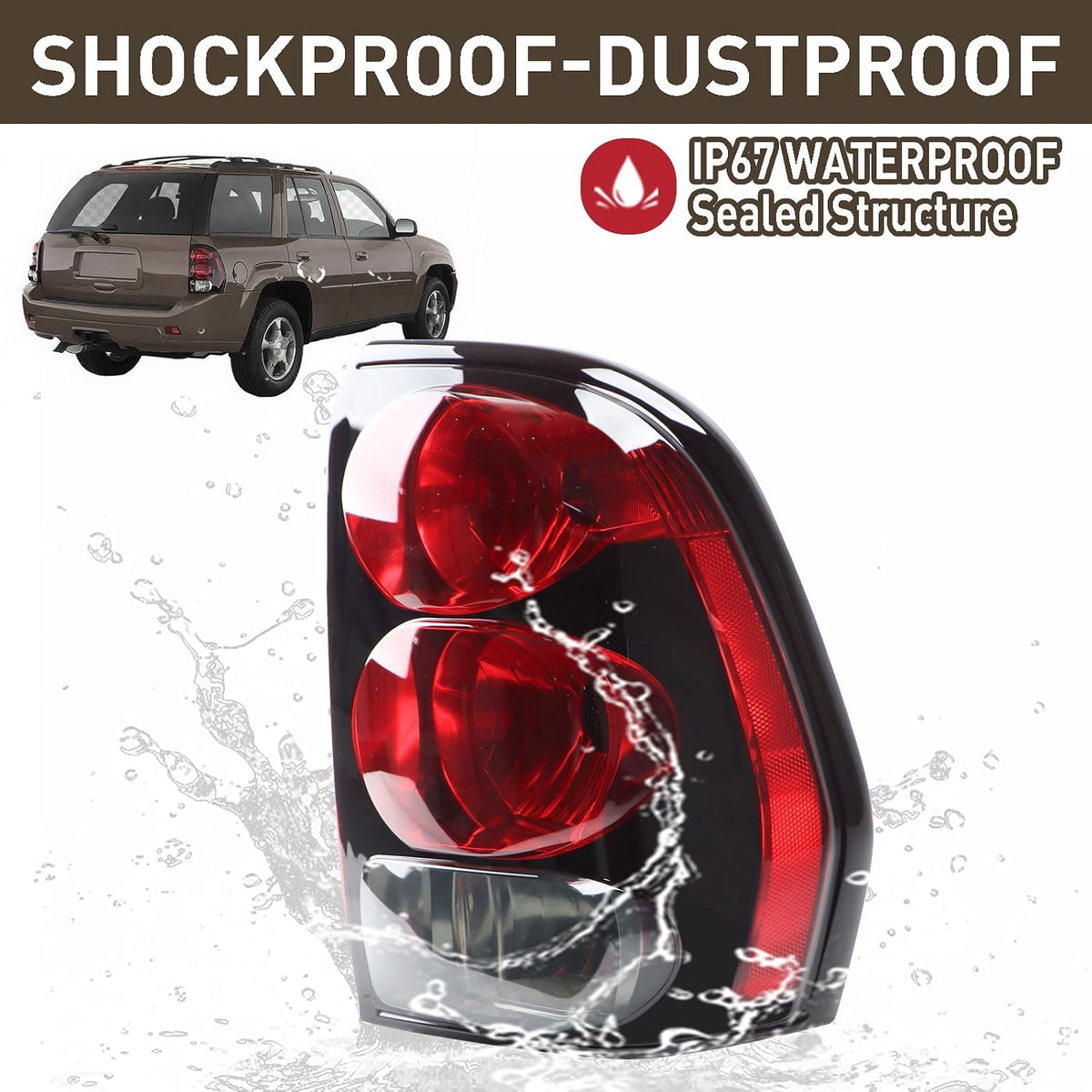 Tail Light Compatible With 2002-2009 Chevy Trailblazer Right