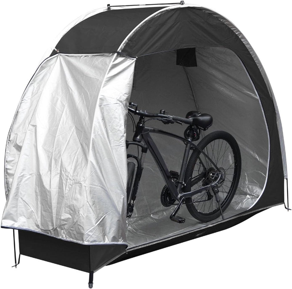 Bike Storage Shed, Bike Covers Shelter Multifunctional for Outdoor (Black)