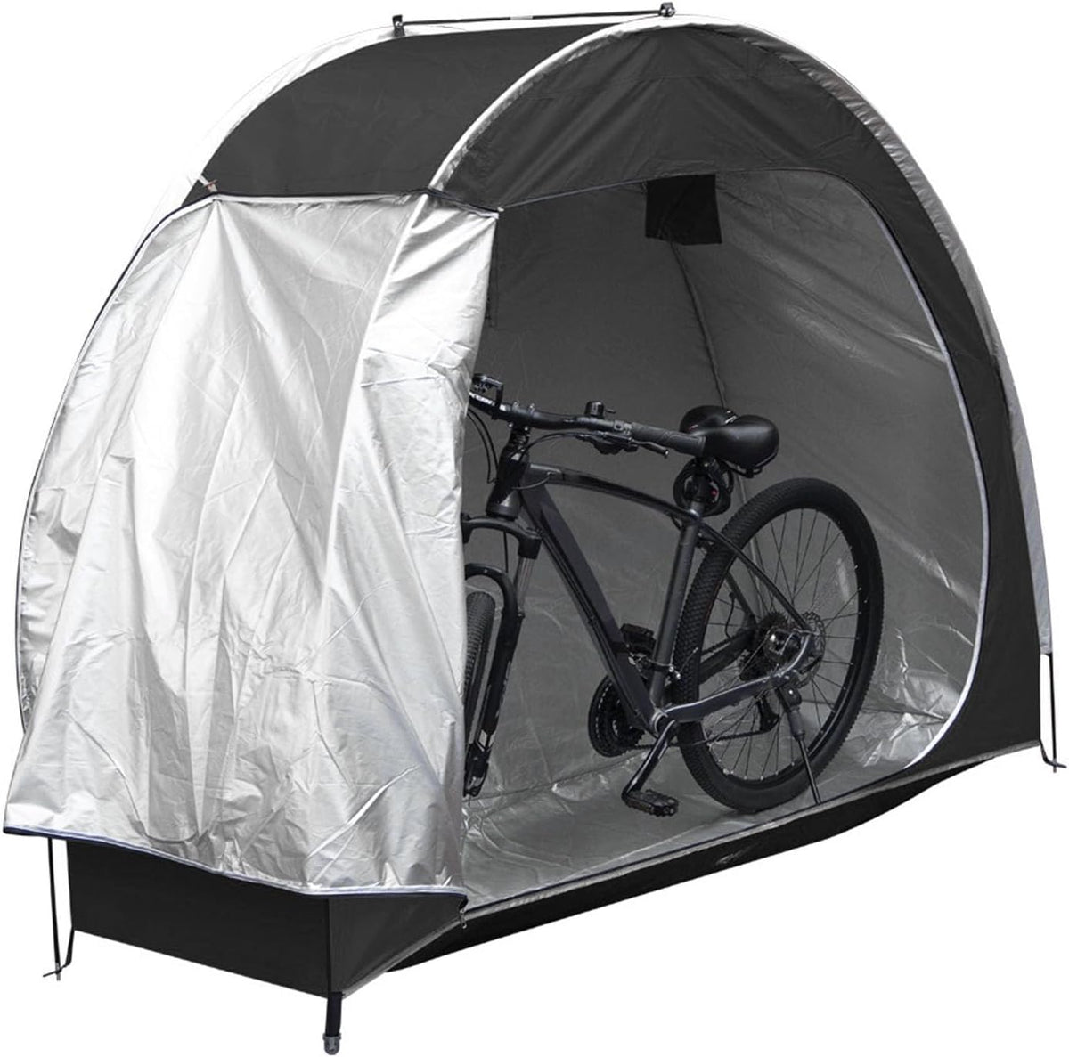 Bike Storage Shed, Bike Covers Shelter Multifunctional for Outdoor (Black)