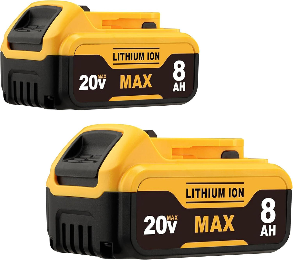 8.0Ah Compatible with DeWalt 20V Max Battery