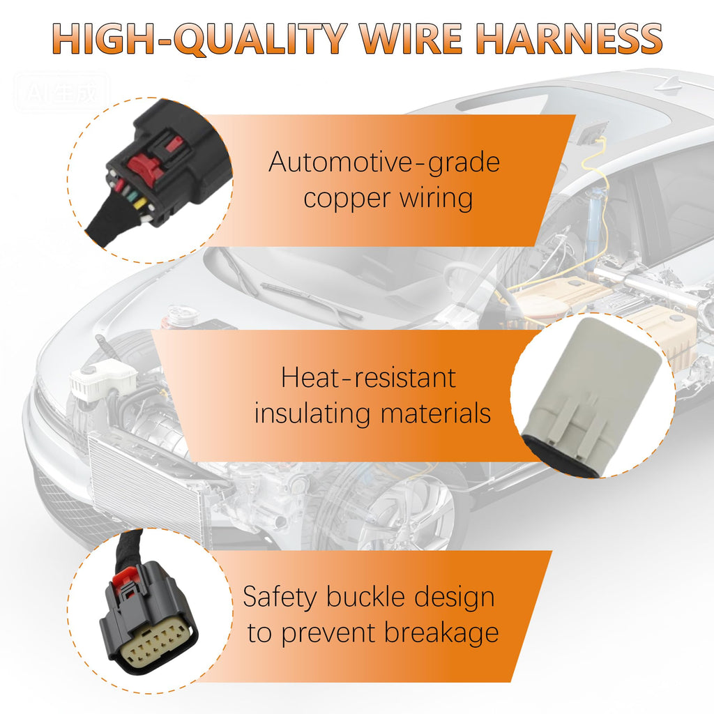 HID to Halogen Headlight Conversion Harness for 2015-2023 Dodge Charger