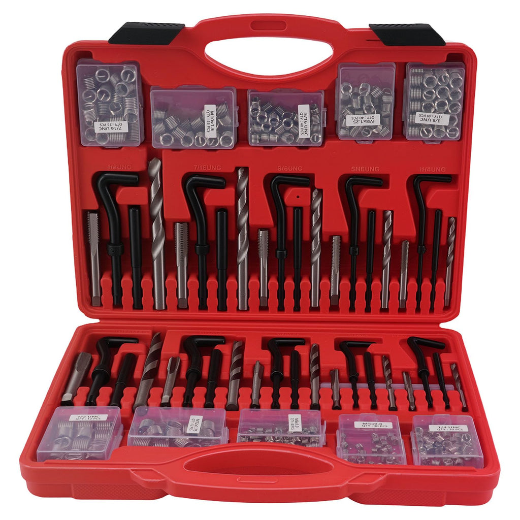 maXpeedingrods 338PC HSS Helicoil Thread Repair Kit for SAE & Metric Sizes