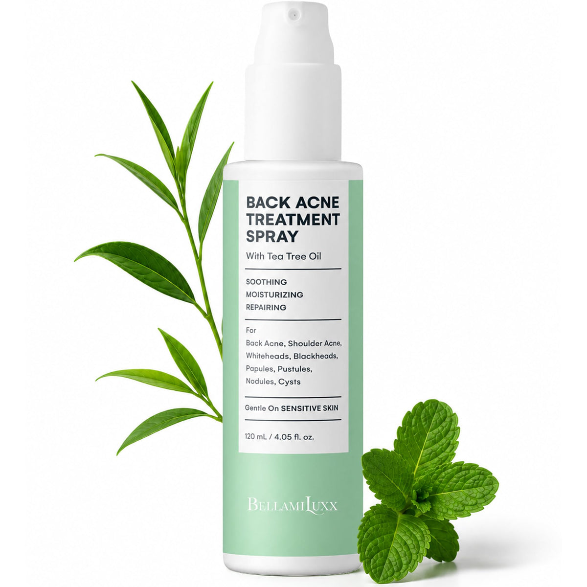 Back & Body Acne Treatment: 2% Salicylic Acid Back Acne Spray for Clear, Soothe & Moisturize - Effective Bacne