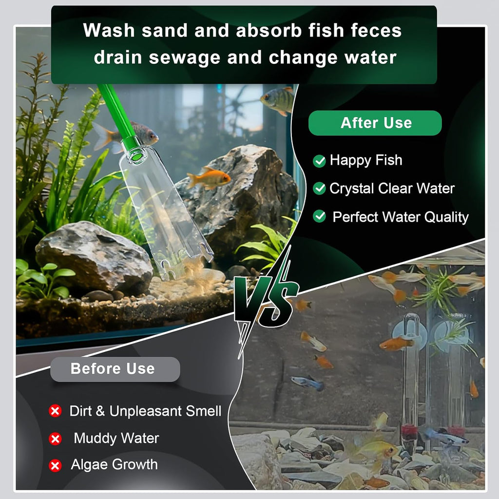 Fish Tank Water Change,Aquarium Gravel Vacuum Siphon