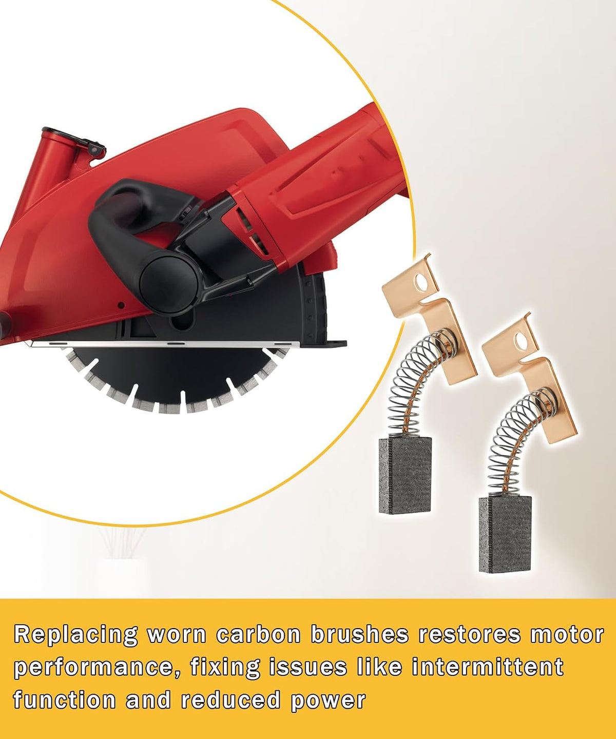 2Pack 22-18-0702 Carbon Brushes Fits for Milwaukee Replacement Electric Motor Brush 22180702