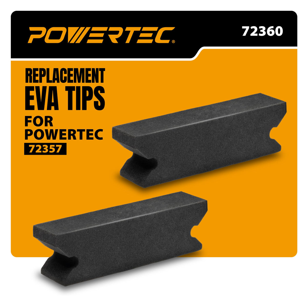 POWERTEC Replacement EVA Tips for Push Stick, 2-Pack (72360)