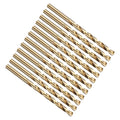 PATIKIL #14 Drill Bit Micro M2 High-Speed Steel 135° Gold Finish 12Pcs