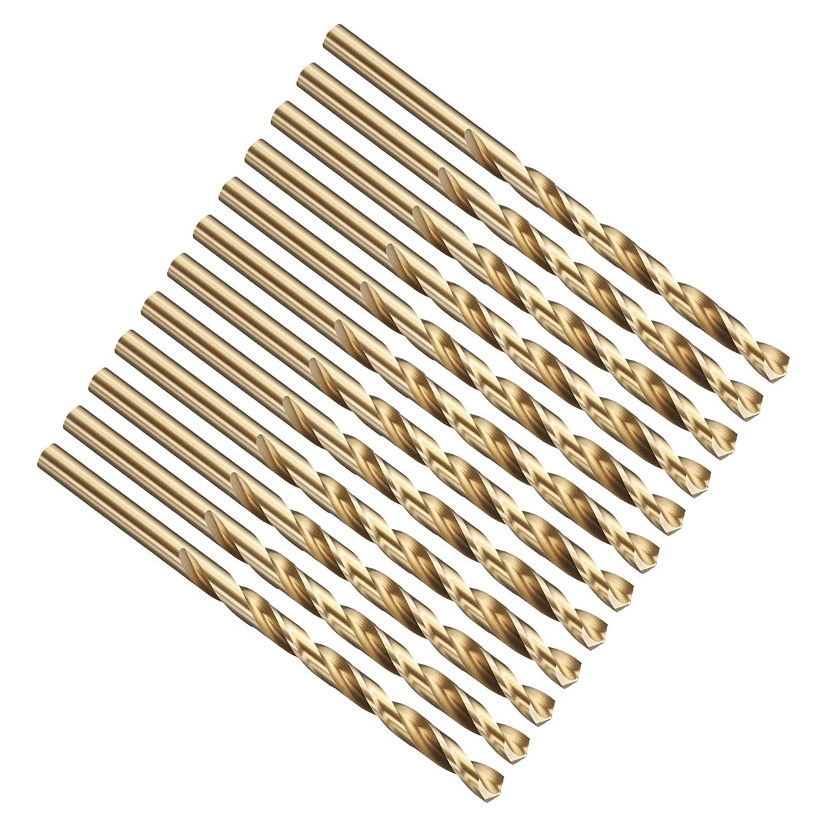 PATIKIL #14 Drill Bit Micro M2 High-Speed Steel 135° Gold Finish 12Pcs