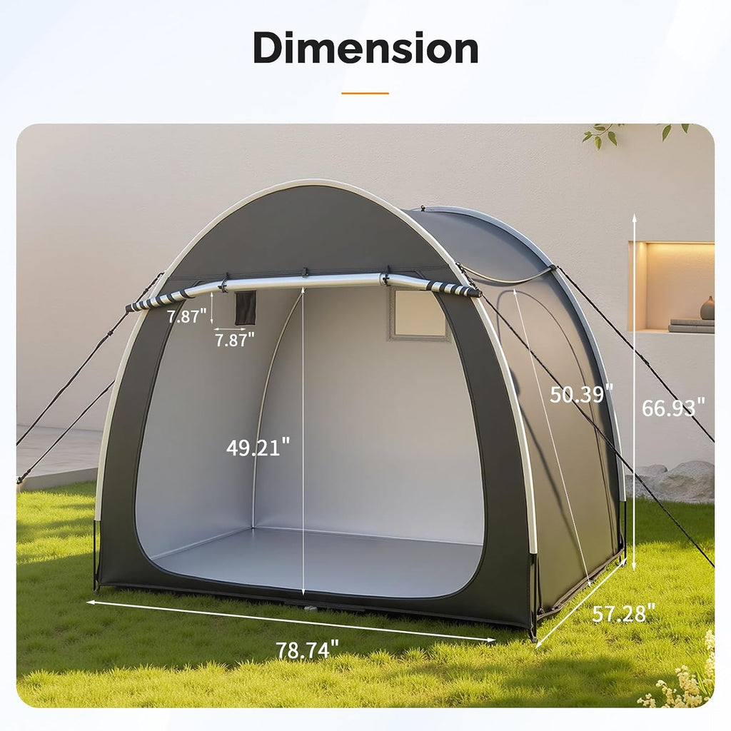 Bike Storage Shed Tent for 4-5 Bikes, Outdoor Portable Bicycle Storage Shed with Carry Bag, Waterproof Bike Tent for
