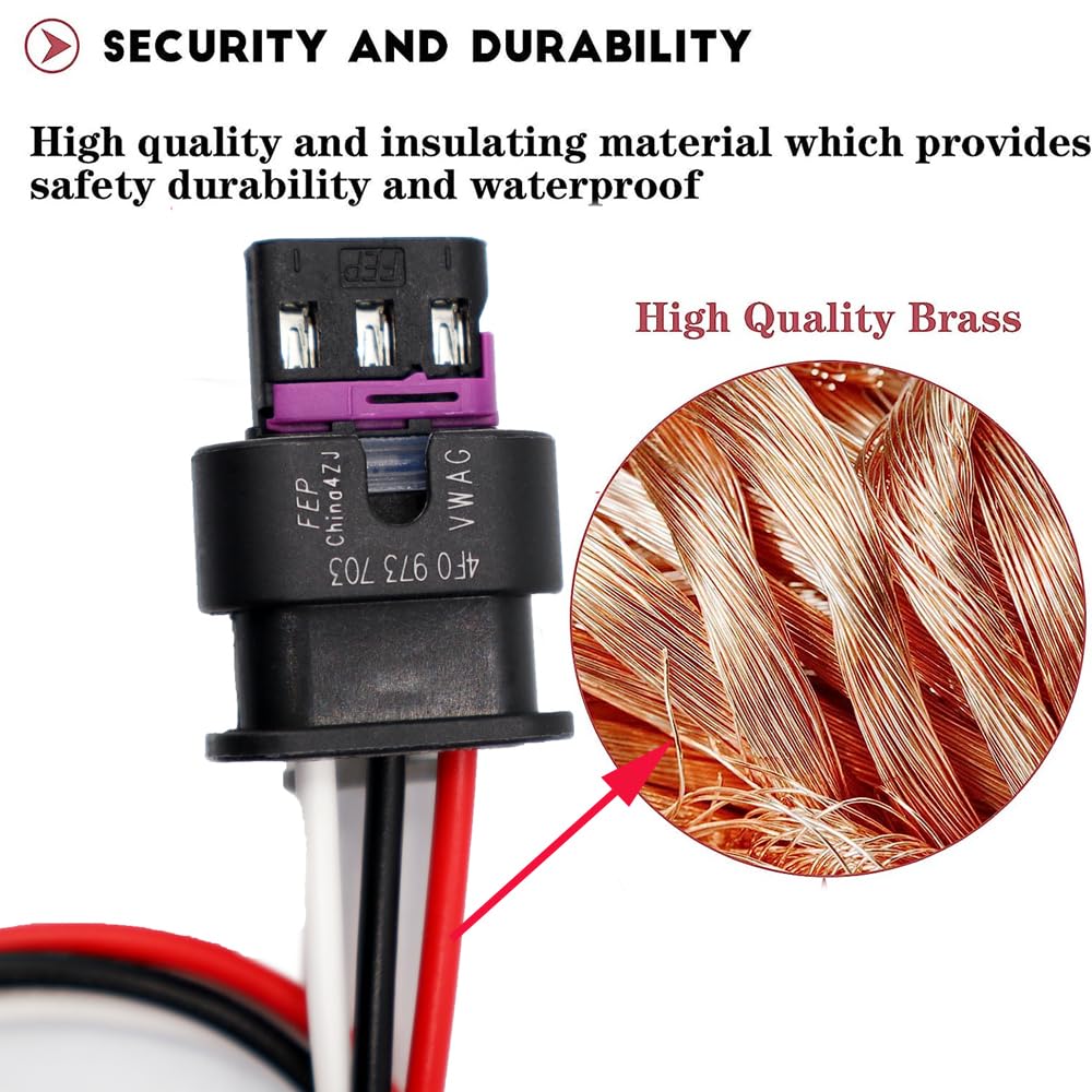 LIZAPUS Headlight Turn Signal Connector Plug Compatible with Dodge Durango