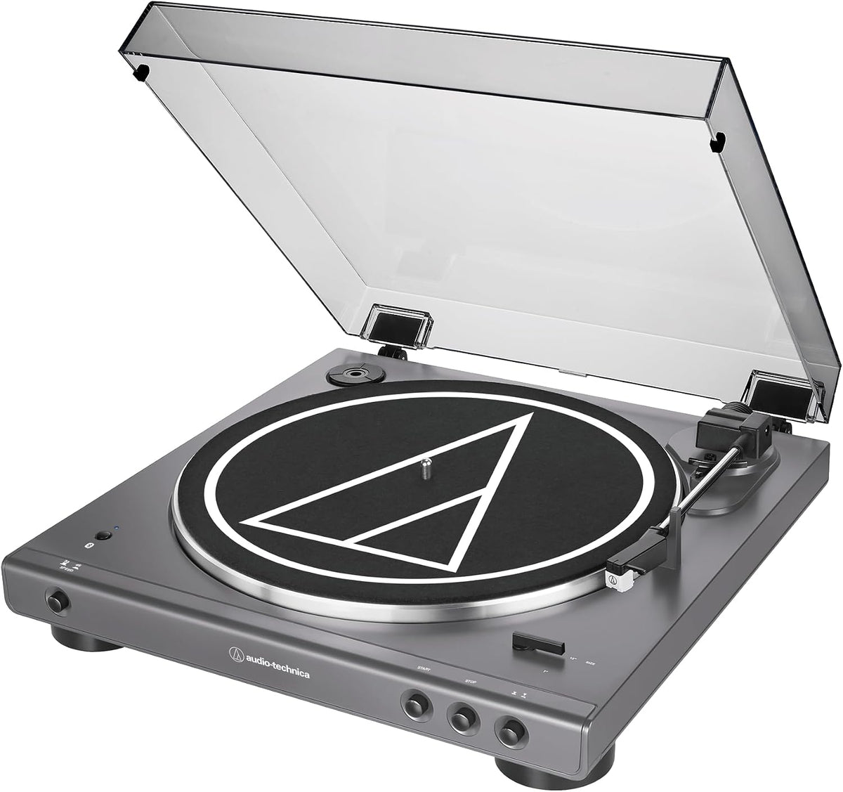 at-LPGO-BT Fully Automatic Wireless Belt-Drive Turntable (Gun-Metal/Black)