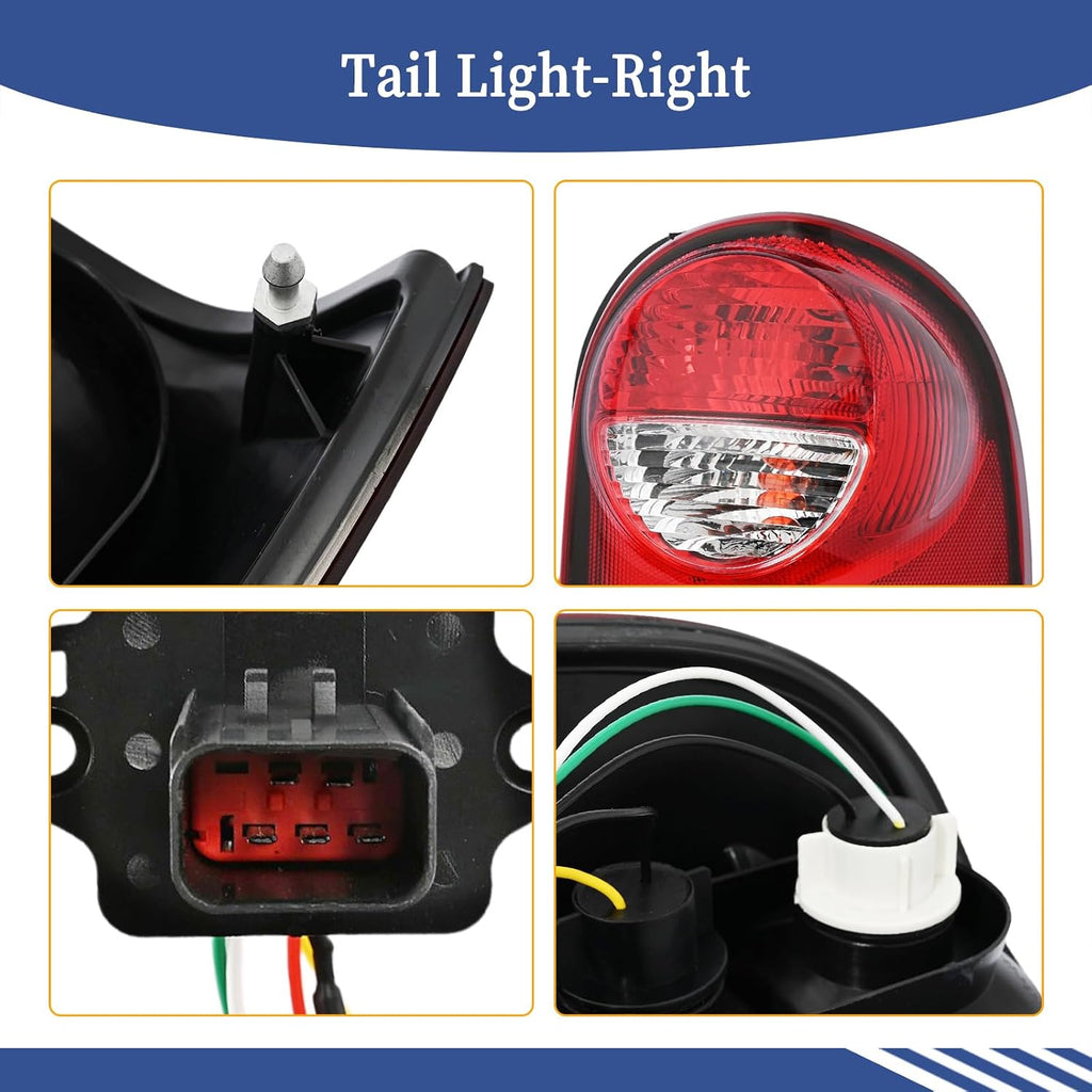 Right Tail Light Compatible with Jeep Liberty 2005 2006 2007 Replace 55157060AG CH2801158 Taillight Assembly