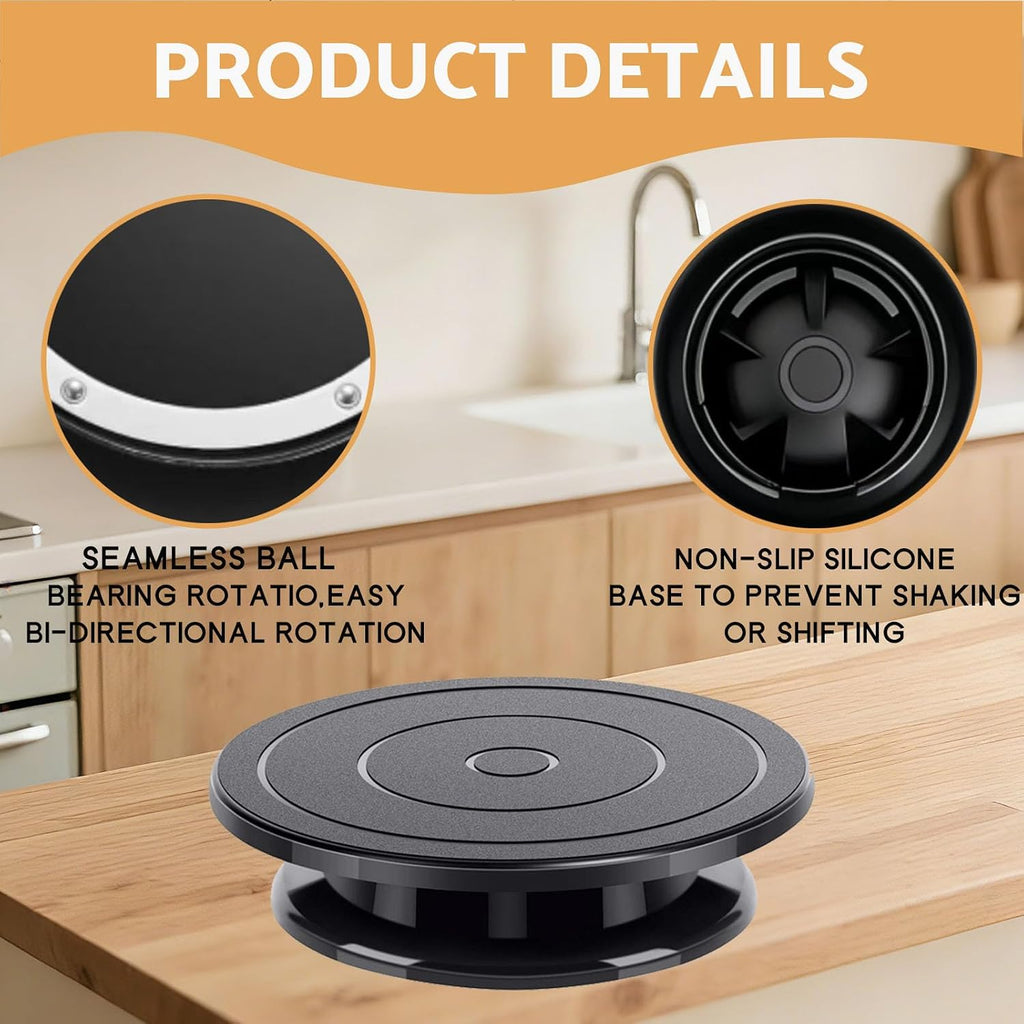 11 Inch Cake Turntable, Cake Decorating Turntable, Cake Spinner Stand