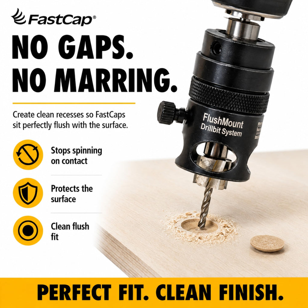 FastCap FlushMount Drill Bit System