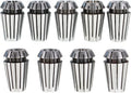 ALL-CARB 9Pcs ER16 Spring Collet Set 1/8-3/8 Inch Good Elasticity
