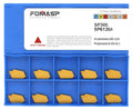 FomaSP GTN-3 (SP300) CNC Grooving Carbide Inserts Steel Fit for SPB326 Lathe Grooving Cutting Tools, CVD Yellow Coating, 10pcs
