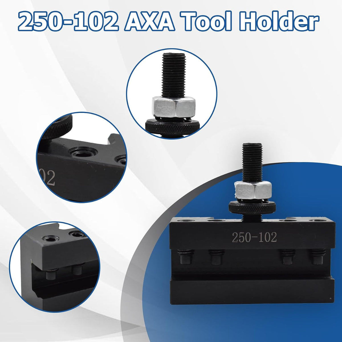 WFLNHB 5Pcs 2# Quick Change Tool Post Boring Turning Holder 250-102 AXA Tool Holder