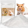 47OZ Hamster Sand Bath - White Fine Silica Sand, Hamster Soft Cleaning
