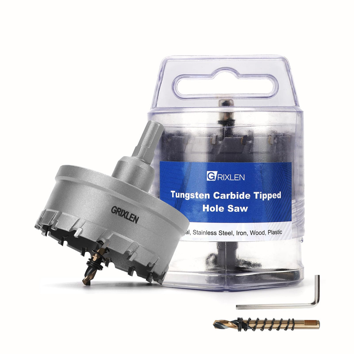 4'' (102mm) Tungsten Carbide Tip Hole Saw,Hole Saw with M2 Pilot bits