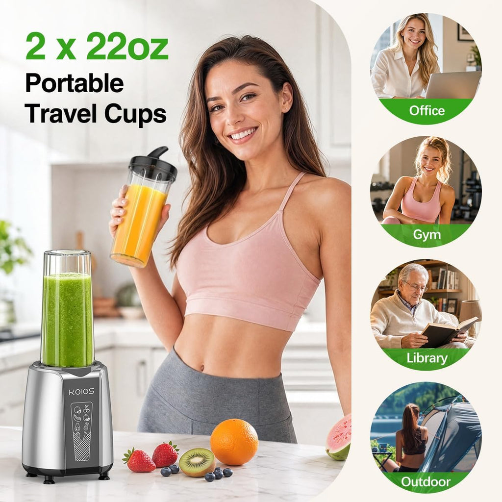 Smoothie Blender, 1000W, Blenders Smoothies and Shakes, Frozen Drinks | 13-in-1 Kitchen Smoothie Maker and Grinder