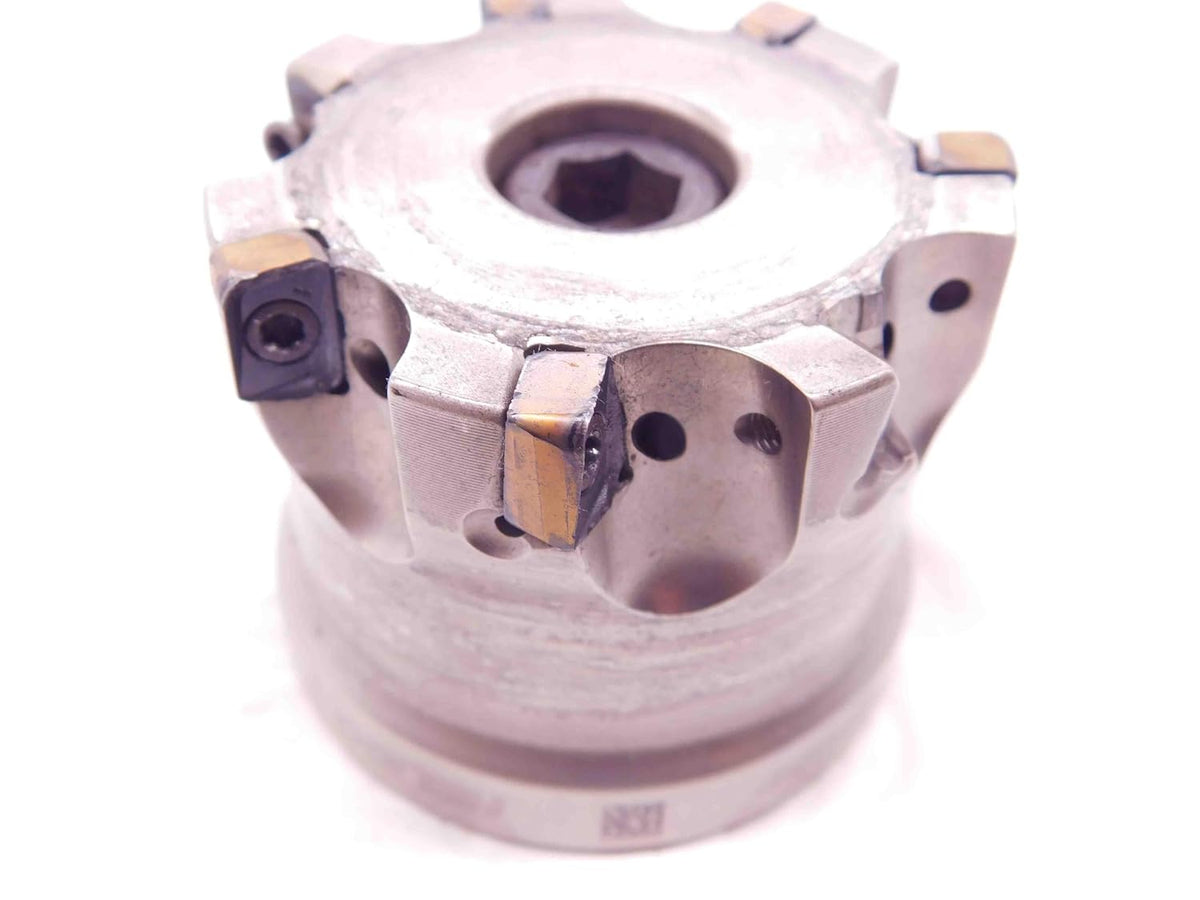 ISCAR 2" O.D. 90 DEG FACE Mill H490 F90AX D2.00-7-.75-09 3/4 Pilot 7 Pockets 2.0 - NS5409AH6