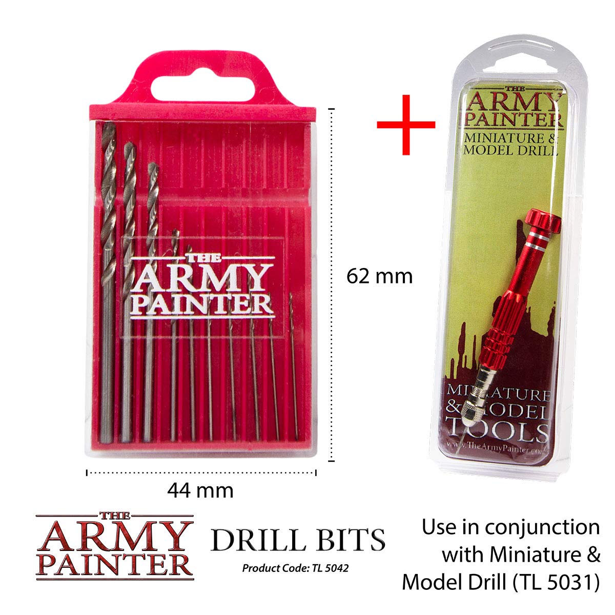 The Army Painter, Drill Bits, Pack of 10 Different Sizes, Ø 0.7mm to 3.0mm