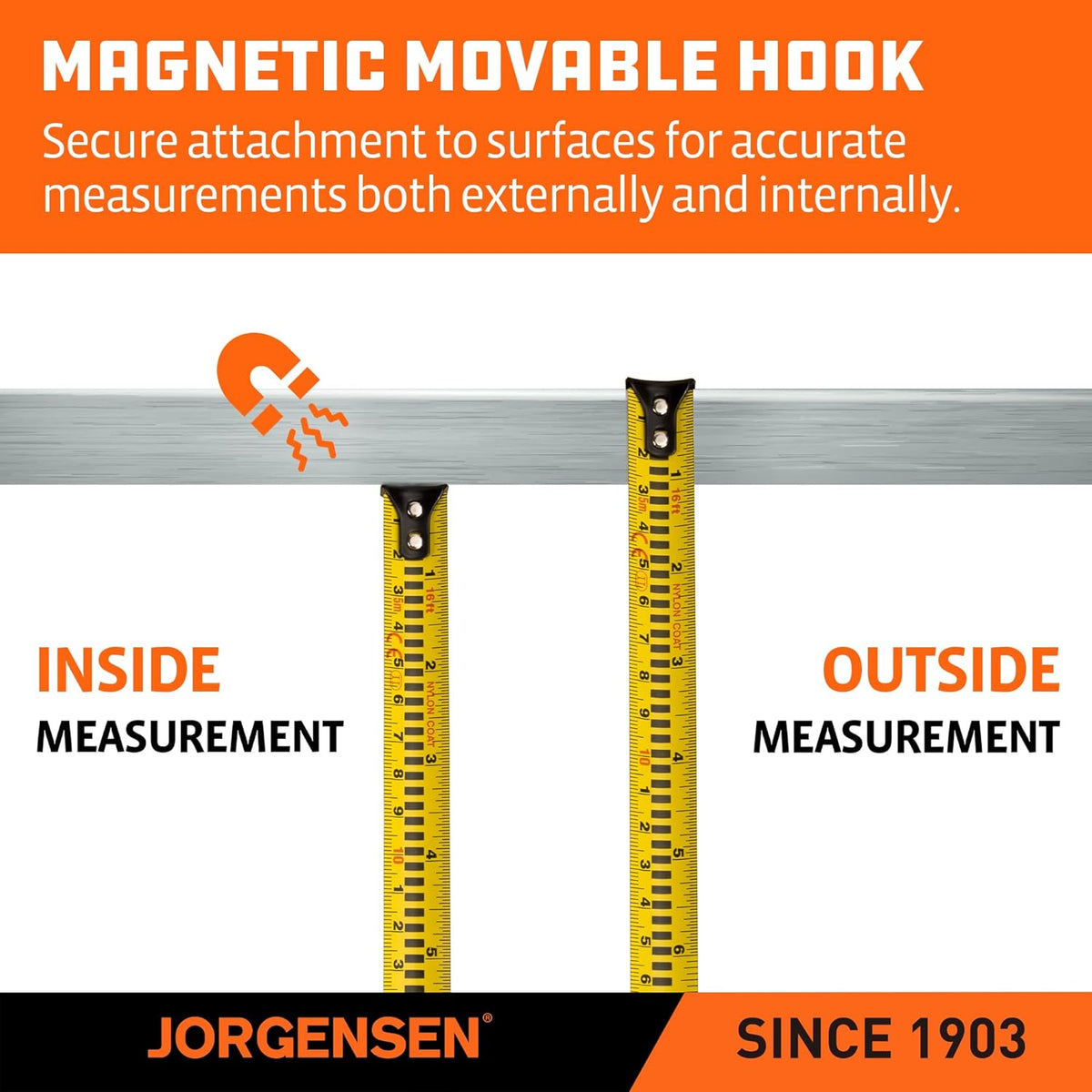 Digital Tape Measure, 16Ft Rechargeable Digital Measuring Tape Ft/Ft+in/in/M/CM/MM Unit, Metric & Inches Tape