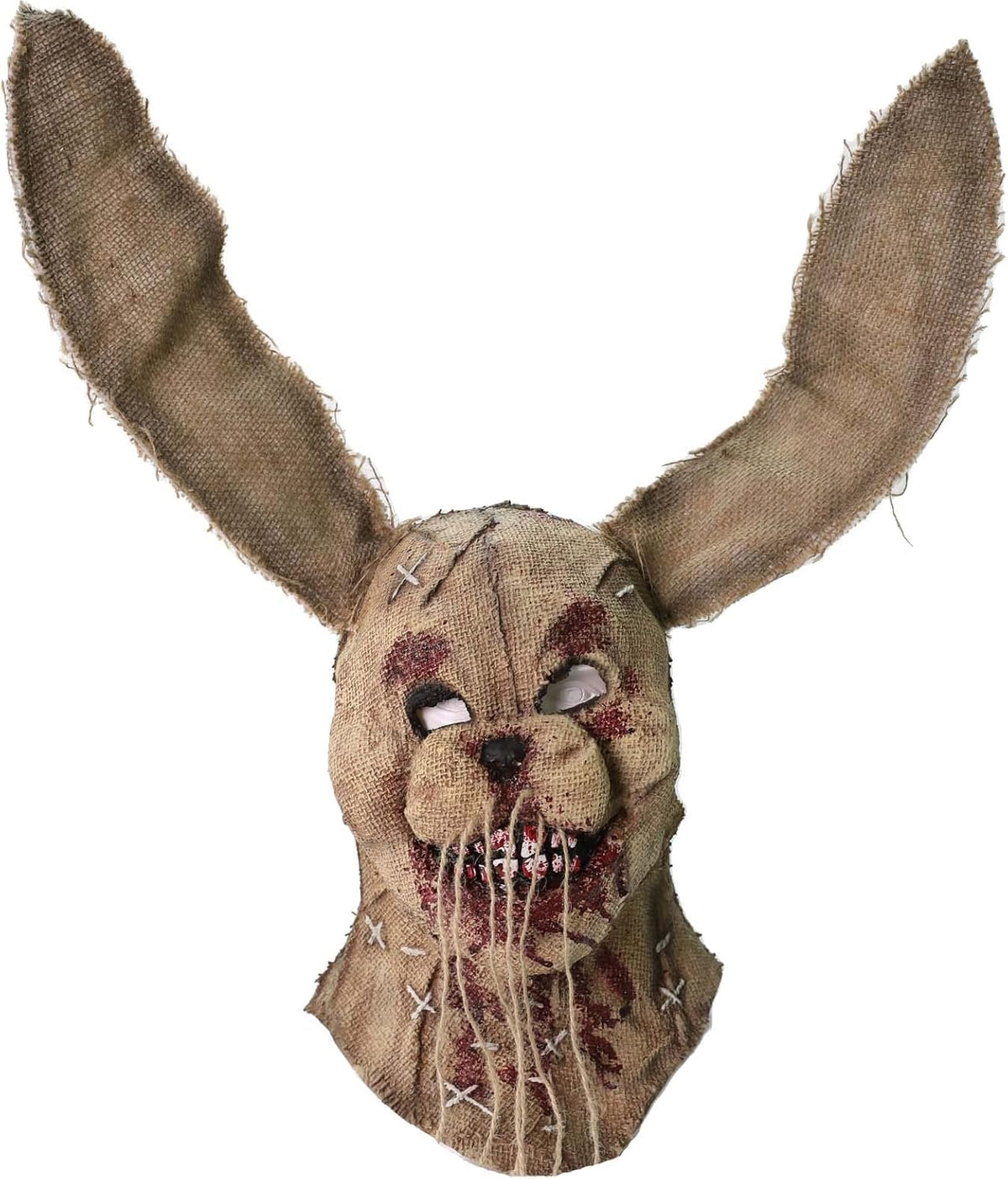 Scary Bunny Mask Adult Halloween Horror Burlap Bloody Rabbit Masks | Burlap bunny mask, latex and linen, long ears