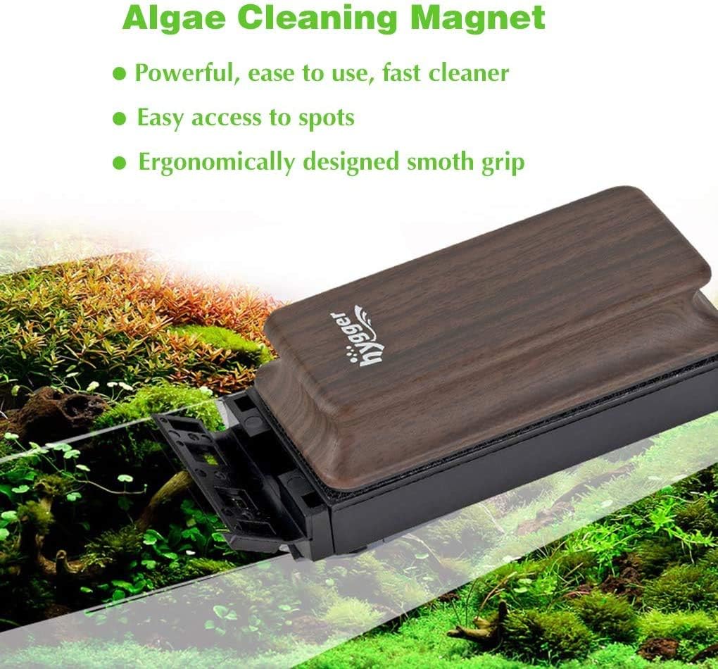 Aquarium Strong Magnetic Cleaner Algae Magnet Cleaning Tool with Scraper Floating Brush for Fish Glass Tank M