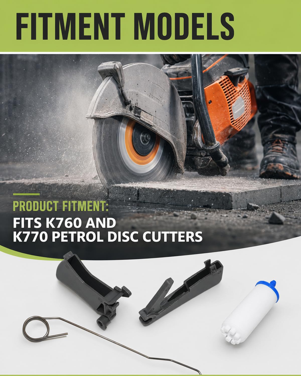 Sibavexon Throttle Trigger Kit Compatible with Husqvarna K760 K770