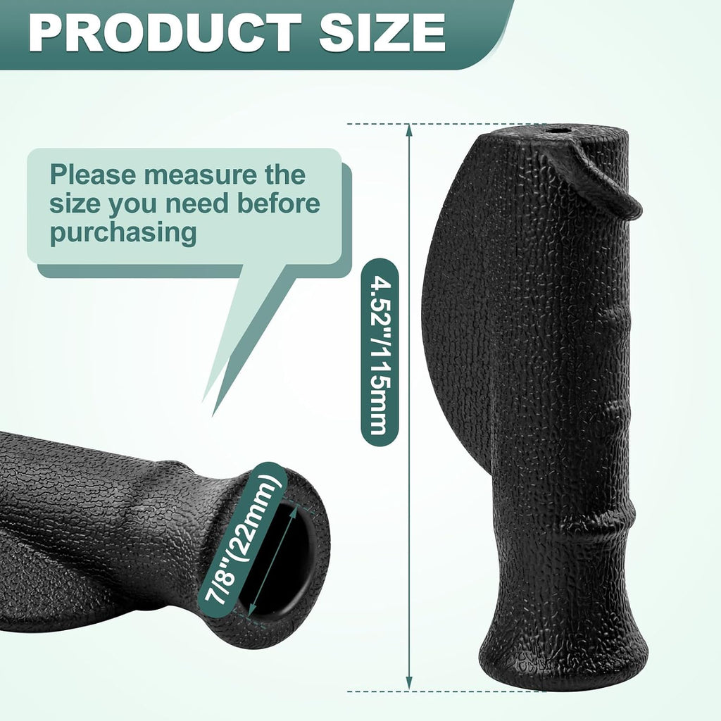 2 Pcs Universal Rollator Hand Grip for Rolling Walker Replacement,Wheelchair, Left and Right Hand Grips for Drive Rollator,Black