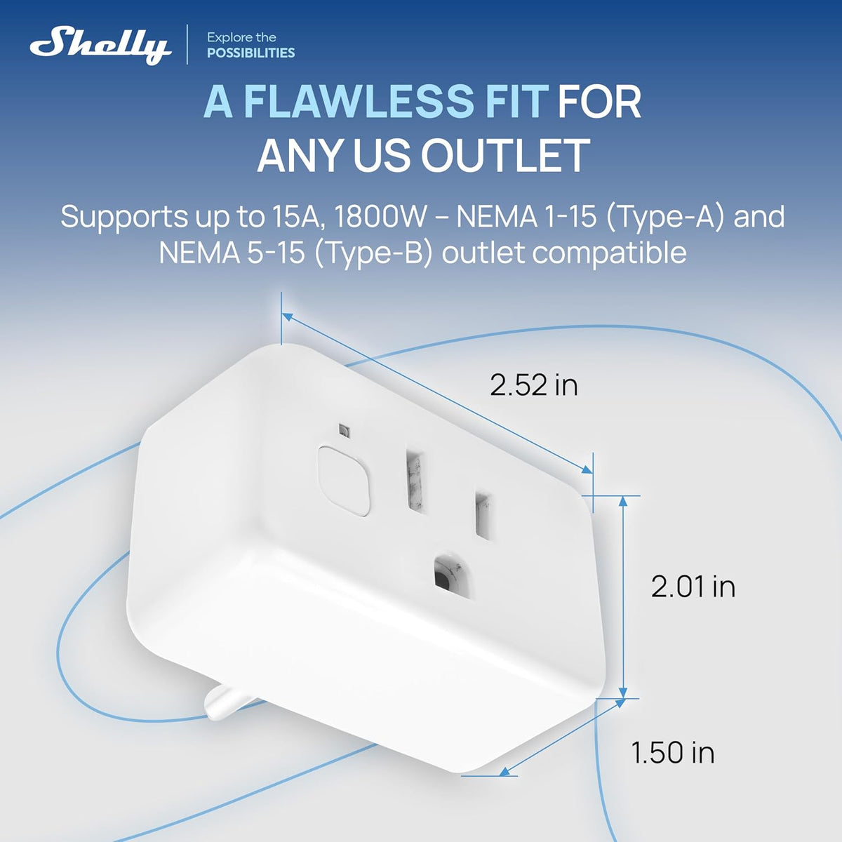 Smart Plug UL, WiFi, Bluetooth, Zigbee, Matter Outlet with Power Metering, Works with HomeKit, Google Home, Alexa